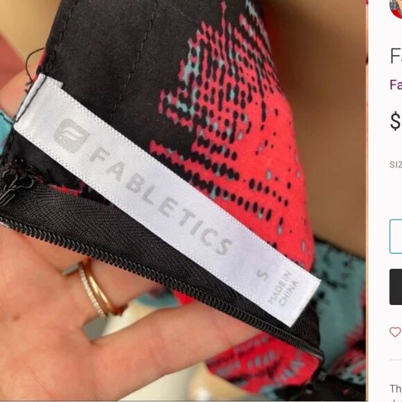 Fabletics Liza Romper heat wave multicolor lightweight straps P2P 20“ Silk Touch - Picture 5 of 6